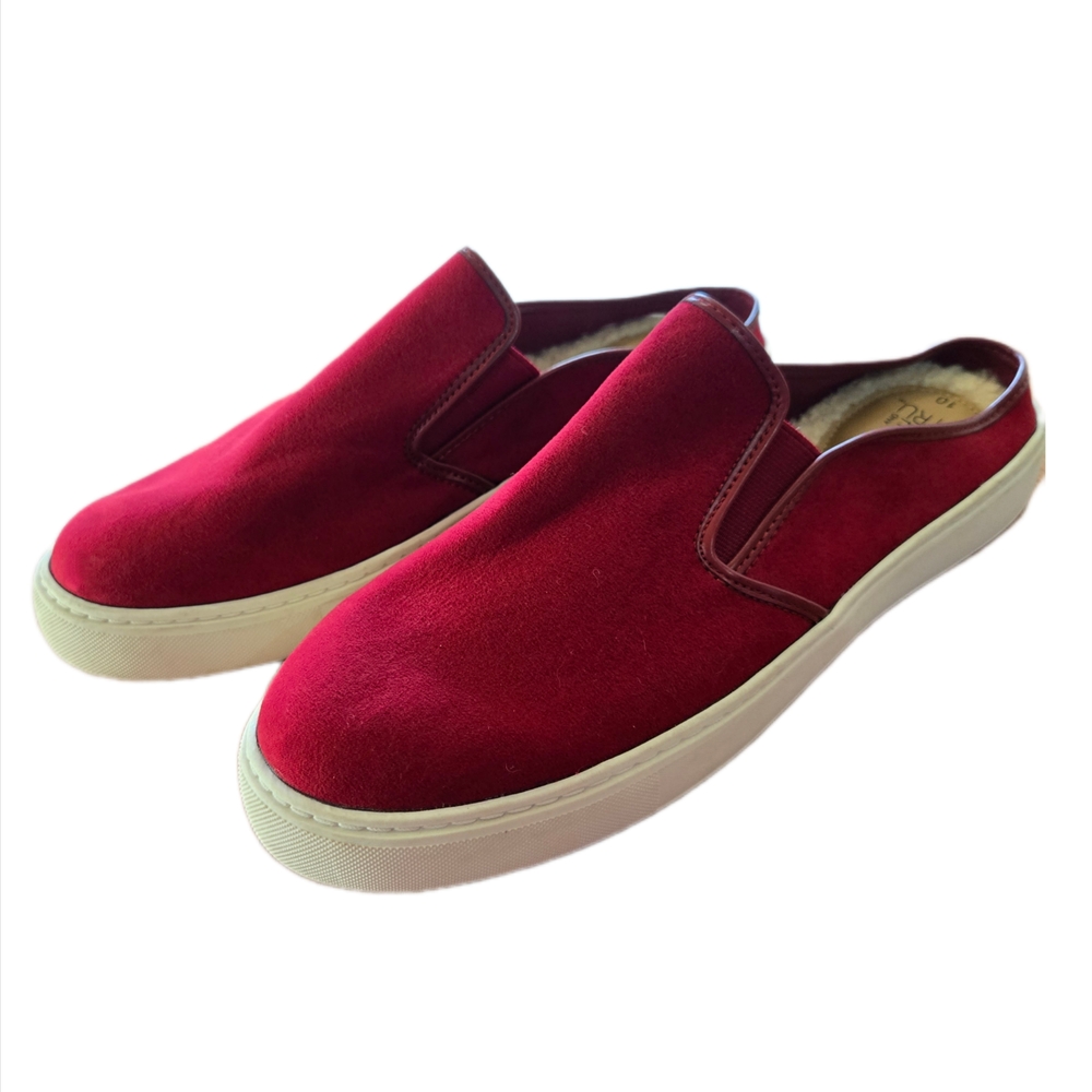Red Slip-On Women's Shoes